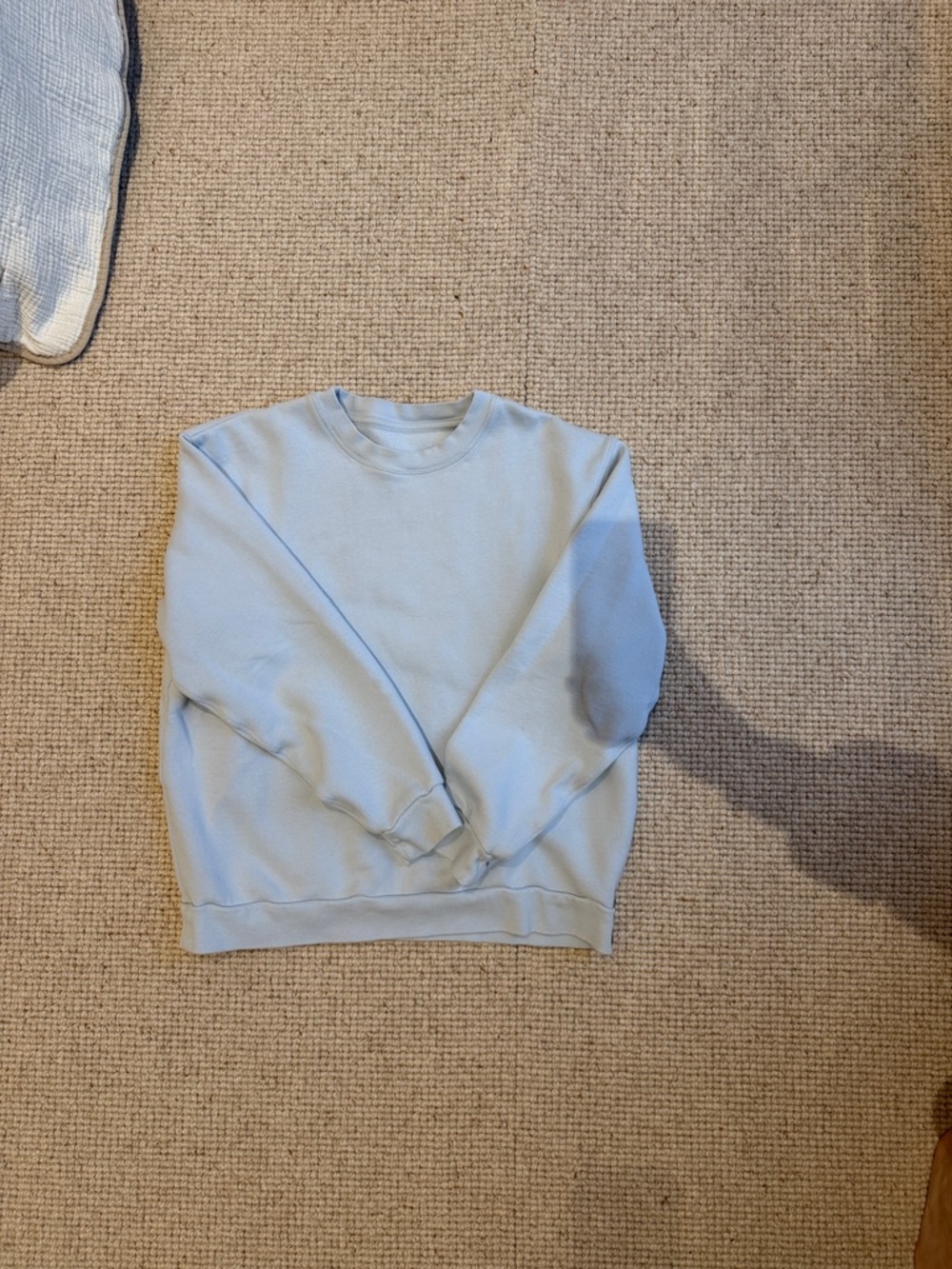 lululemon athletica Women's Light Blue Crewneck Sweatshirt